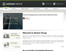 Tablet Screenshot of akshargroup.in
